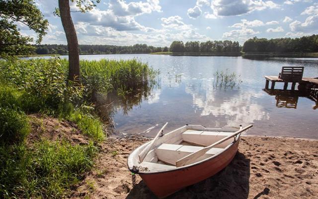Domwigierski Pl -Jeziorki -Gr- Comfort-Ferienhaus-Polen - Wlasna Linia Brzegowa I Sauna Wysoki Most  외부 사진